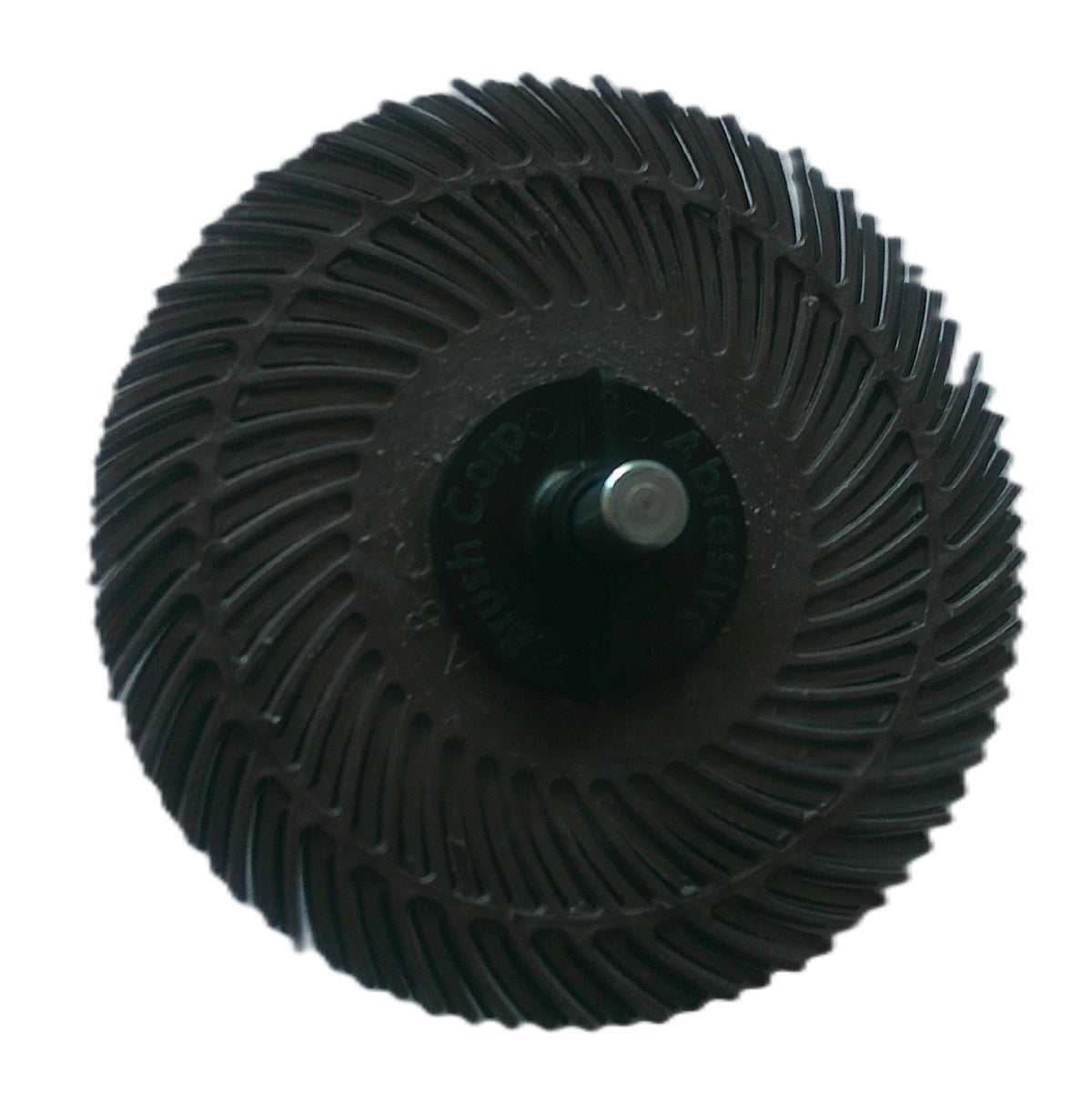 3" TC 36X, 3 Ply Brush, 1/4" Steel Shaft, Reusable Adapter