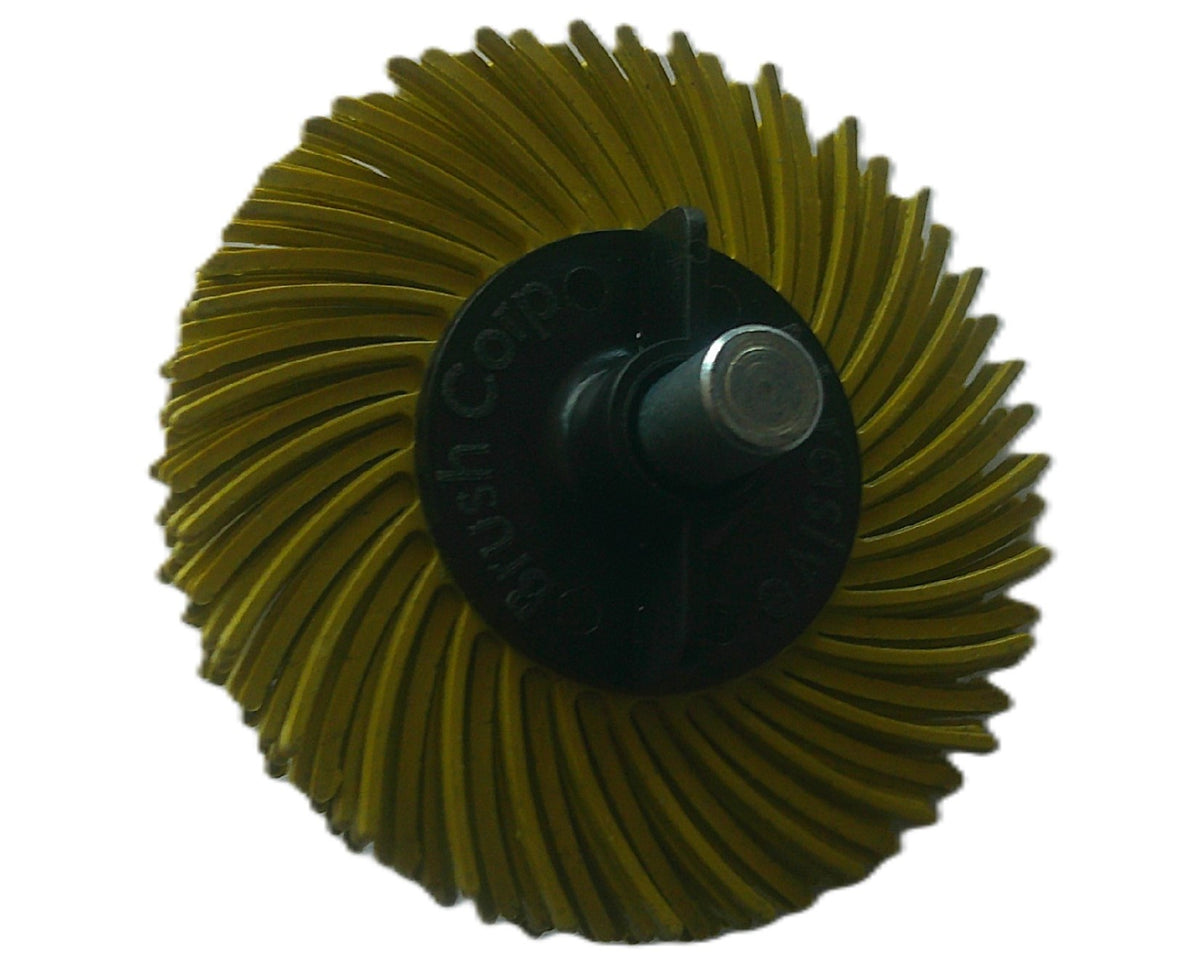 2" TC 80X, 6 Ply Brush, 1/4" Steel Shaft, Reusable Adapter