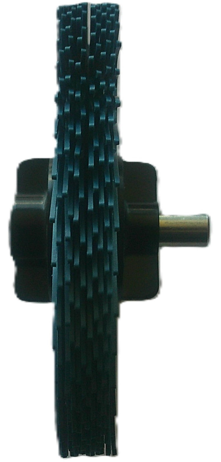 3" TC 400X, 6 Ply Brush, 1/4" Steel Shaft, Reusable Adapter