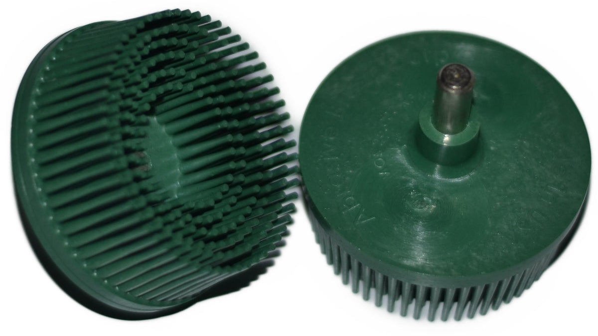 2" Brush 50X, 1/4" Steel Shaft, Bag of 2 Brushes
