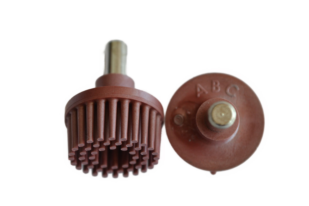 1" Brush 220X, 1/4" Steel Shaft, Box of 10