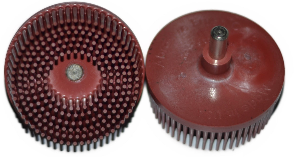 2" Brush 220X, 1/4" Steel Shaft, Bag of 2 Brushes
