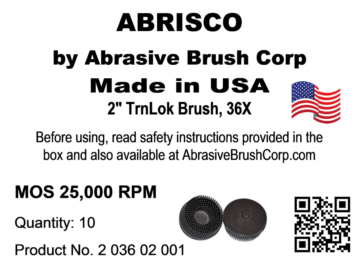 2" Brush 36X, TrnLok, Box of 10
